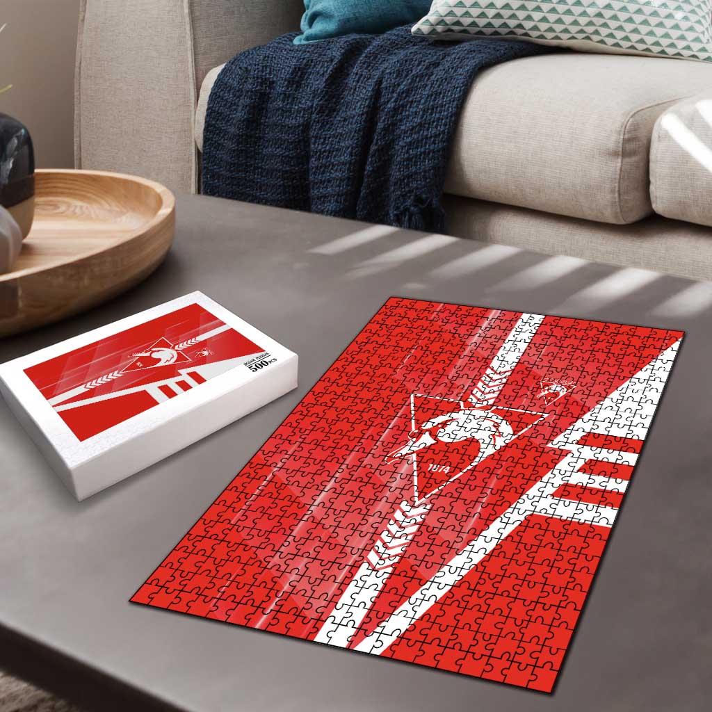 Sydney Swans Puzzle Modern Geometric Sports Graphic Style