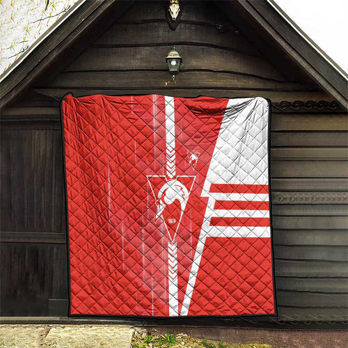 Sydney Swans Quilt Modern Geometric Sports Graphic Style