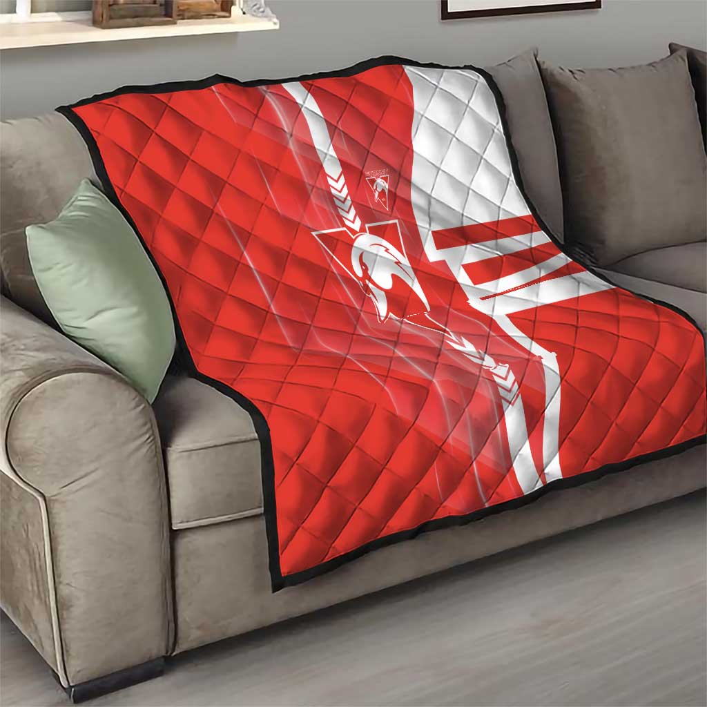 Sydney Swans Quilt Modern Geometric Sports Graphic Style