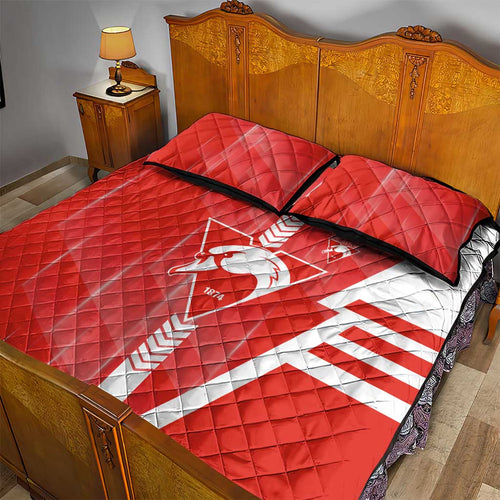 Sydney Swans Quilt Bed Set Modern Geometric Sports Graphic Style