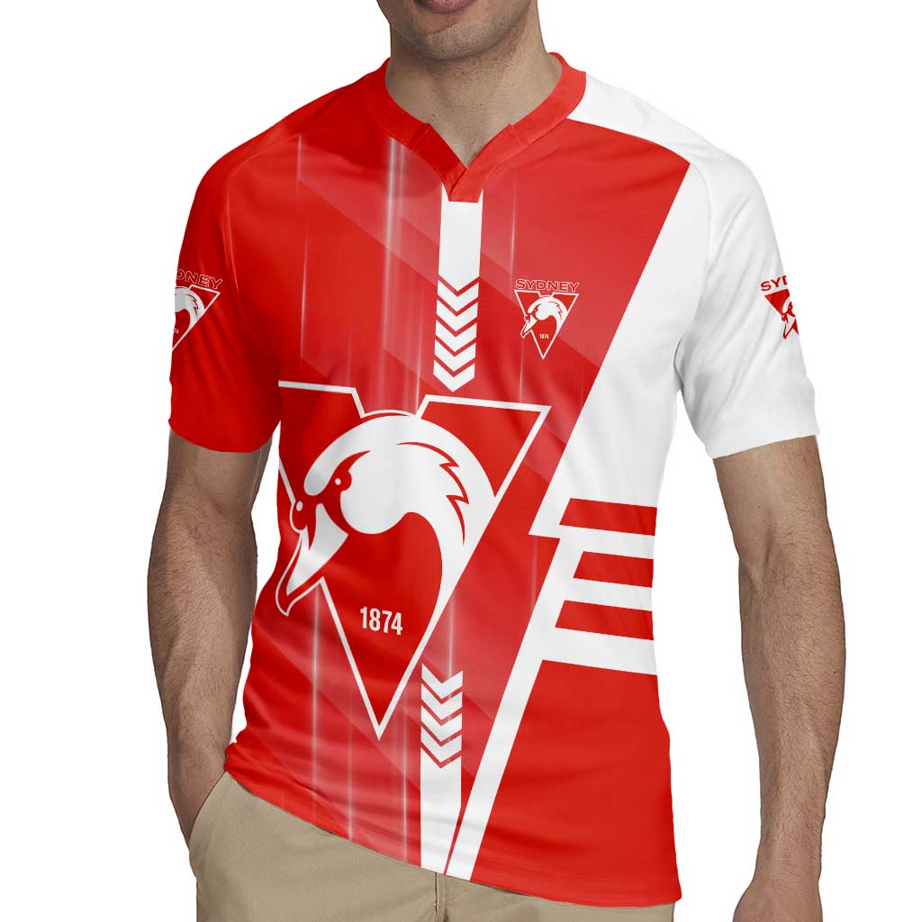 Personalized Sydney Swans Rugby Jersey Modern Geometric Sports Graphic Style