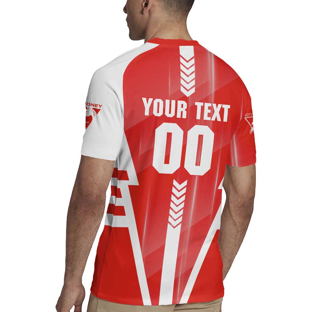 Personalized Sydney Swans Rugby Jersey Modern Geometric Sports Graphic Style