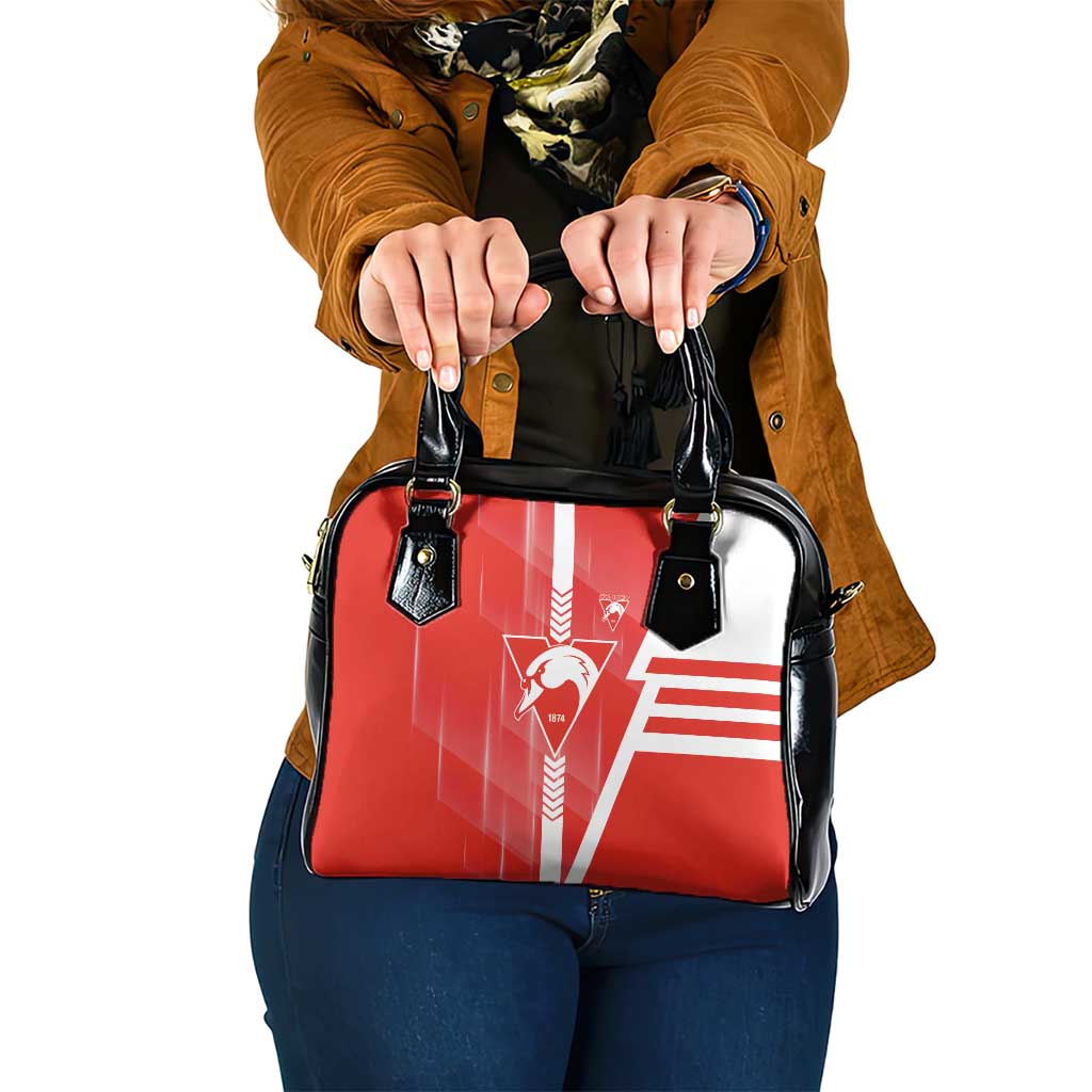 Sydney Swans Shoulder Handbag Modern Geometric Sports Graphic Style