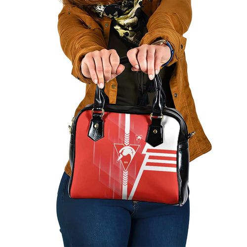 Sydney Swans Shoulder Handbag Modern Geometric Sports Graphic Style