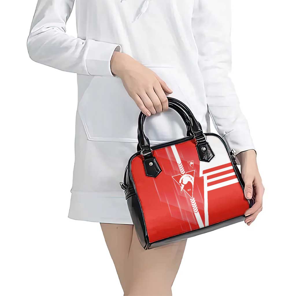 Sydney Swans Shoulder Handbag Modern Geometric Sports Graphic Style