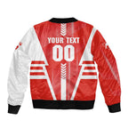 Personalized Sydney Swans Sleeve Zip Bomber Jacket Modern Geometric Sports Graphic Style