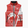 Personalized Sydney Swans Sleeveless Puffer Jacket Modern Geometric Sports Graphic Style