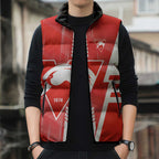 Personalized Sydney Swans Sleeveless Puffer Jacket Modern Geometric Sports Graphic Style