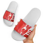 Sydney Swans Slide Sandals Modern Geometric Sports Graphic Style