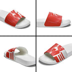 Sydney Swans Slide Sandals Modern Geometric Sports Graphic Style