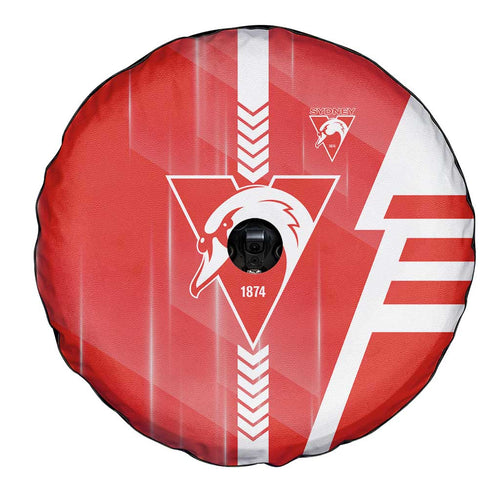 Sydney Swans Spare Tire Cover Modern Geometric Sports Graphic Style