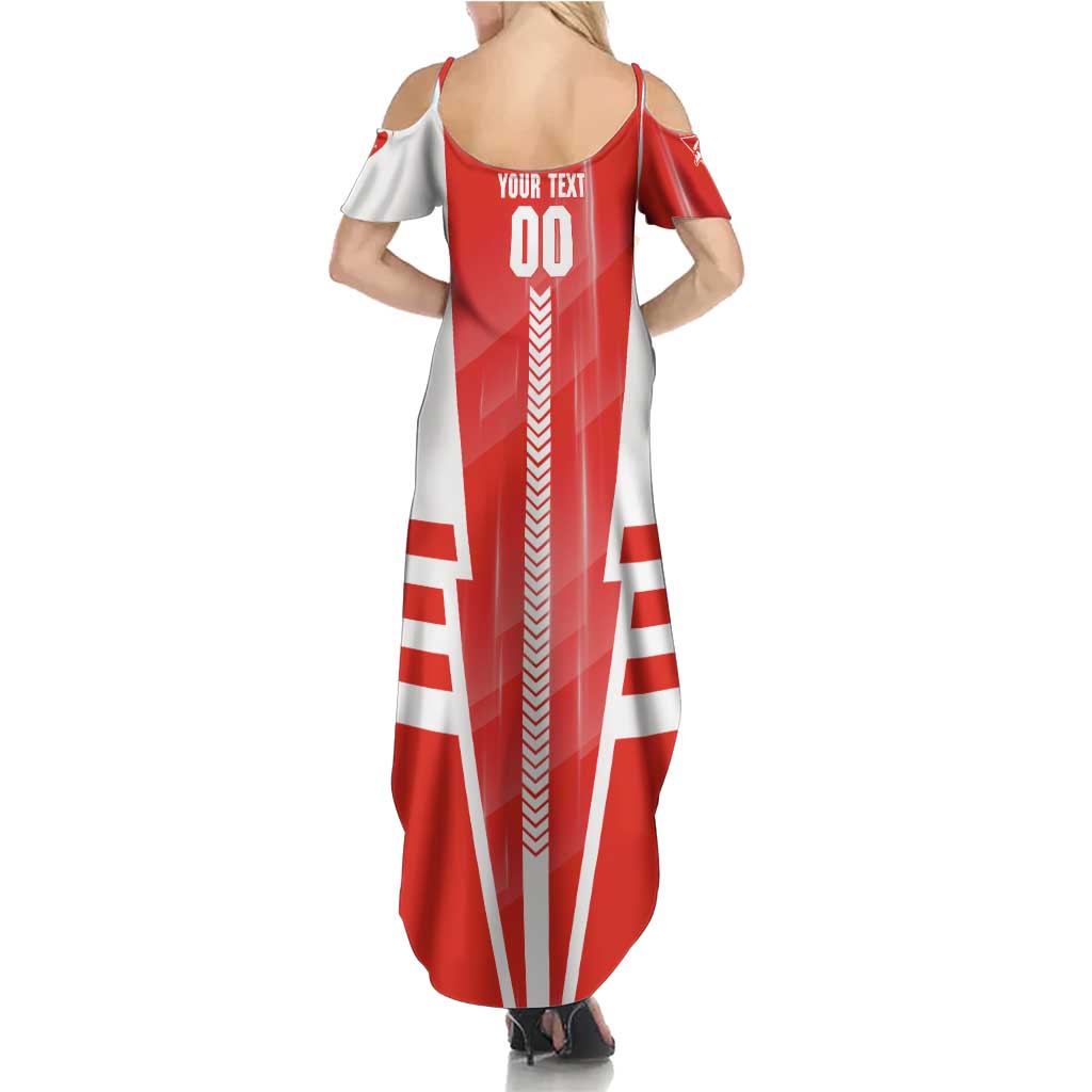 Personalized Sydney Swans Summer Maxi Dress Modern Geometric Sports Graphic Style