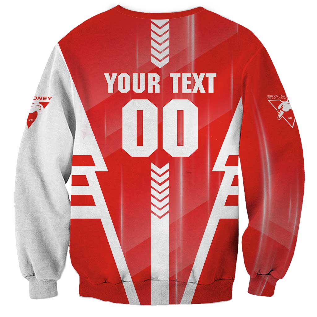 Personalized Sydney Swans Sweatshirt Modern Geometric Sports Graphic Style