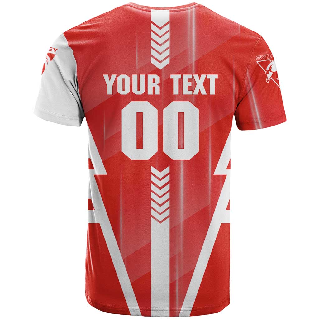 Personalized Sydney Swans T Shirt Modern Geometric Sports Graphic Style