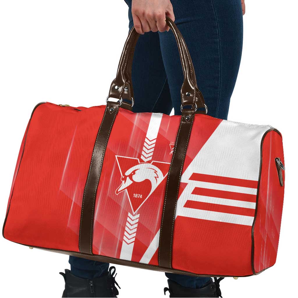 Sydney Swans Travel Bag Modern Geometric Sports Graphic Style