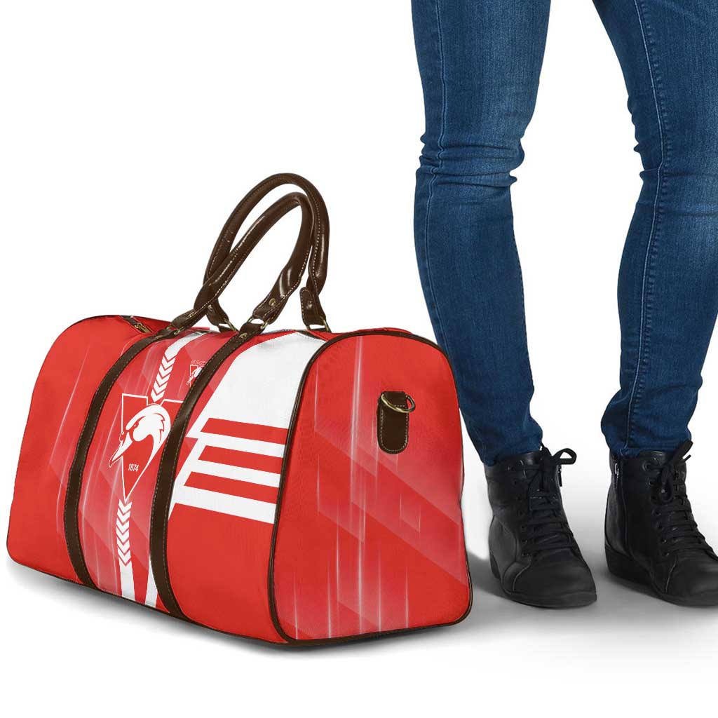 Sydney Swans Travel Bag Modern Geometric Sports Graphic Style