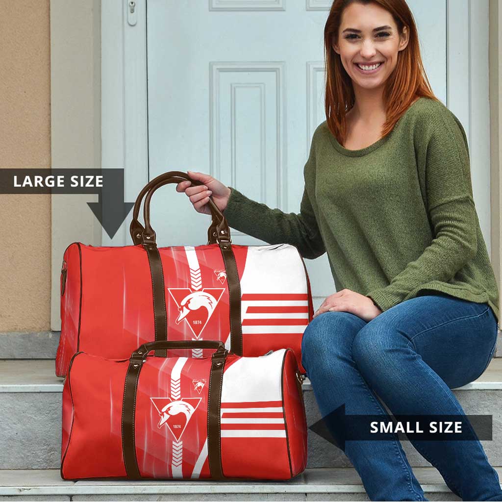 Sydney Swans Travel Bag Modern Geometric Sports Graphic Style