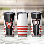 Personalized Sydney Swans Tumbler Cup Modern Geometric Sports Graphic Style