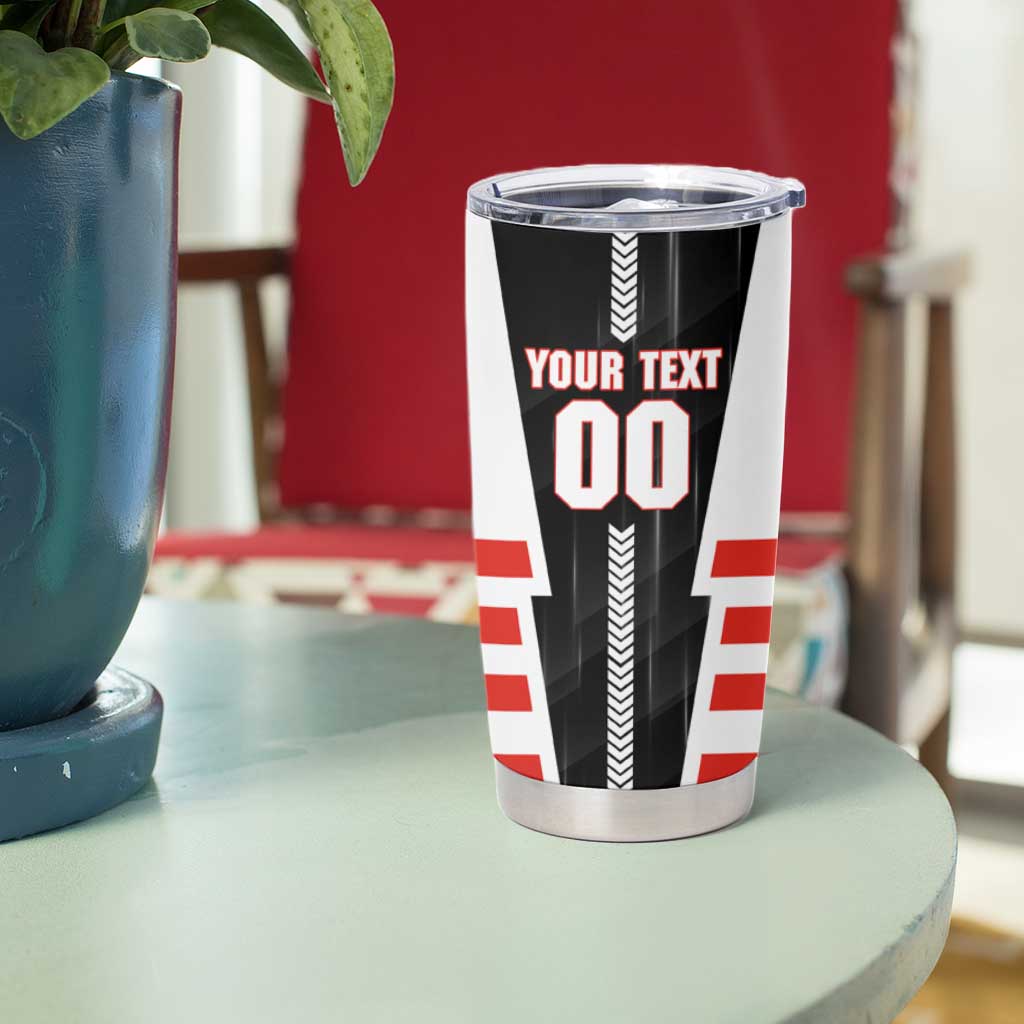 Personalized Sydney Swans Tumbler Cup Modern Geometric Sports Graphic Style