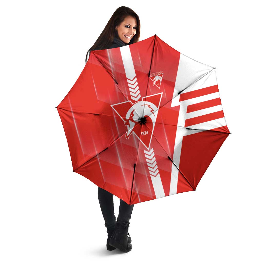 Sydney Swans Umbrella Modern Geometric Sports Graphic Style