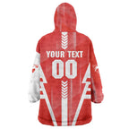 Personalized Sydney Swans Wearable Blanket Hoodie Modern Geometric Sports Graphic Style