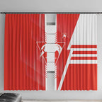 Sydney Swans Window Curtain Modern Geometric Sports Graphic Style