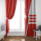 Sydney Swans Window Curtain Modern Geometric Sports Graphic Style