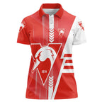 Personalized Sydney Swans Women Polo Shirt Modern Geometric Sports Graphic Style