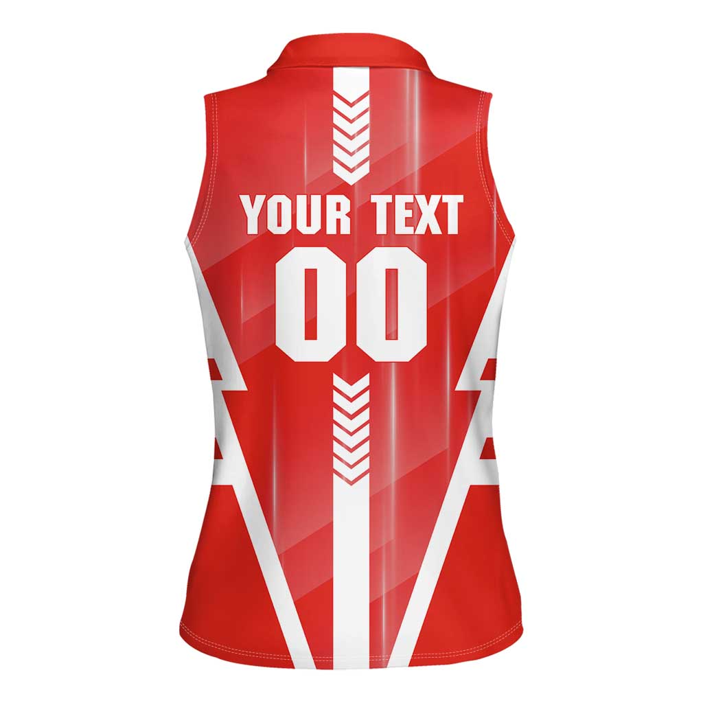 Personalized Sydney Swans Women Sleeveless Polo Shirt Modern Geometric Sports Graphic Style