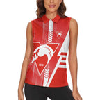 Personalized Sydney Swans Women Sleeveless Polo Shirt Modern Geometric Sports Graphic Style