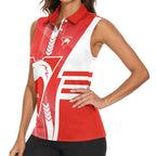 Personalized Sydney Swans Women Sleeveless Polo Shirt Modern Geometric Sports Graphic Style