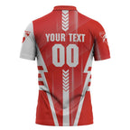 Personalized Sydney Swans Zipper Polo Shirt Modern Geometric Sports Graphic Style