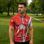 Personalized Sydney Swans Zipper Polo Shirt Modern Geometric Sports Graphic Style