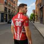 Personalized Sydney Swans Zipper Polo Shirt Modern Geometric Sports Graphic Style