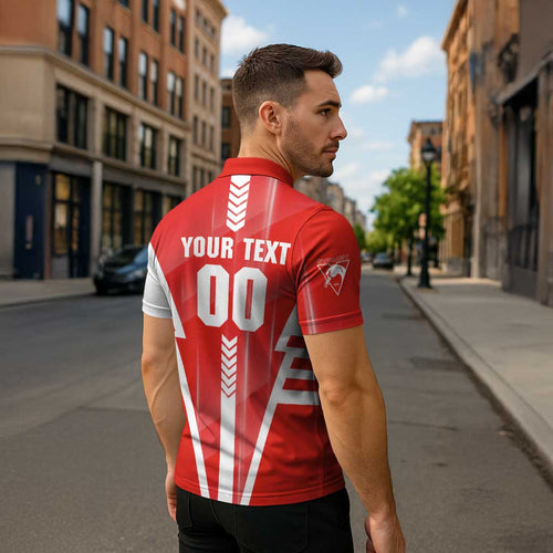 Personalized Sydney Swans Zipper Polo Shirt Modern Geometric Sports Graphic Style
