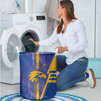 West Coast Eagles Laundry Basket Modern Geometric Sports Graphic Style