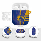 West Coast Eagles AirPods Case Modern Geometric Sports Graphic Style