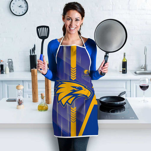 West Coast Eagles Apron Modern Geometric Sports Graphic Style