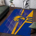 West Coast Eagles Area Rug Modern Geometric Sports Graphic Style