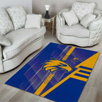 West Coast Eagles Area Rug Modern Geometric Sports Graphic Style