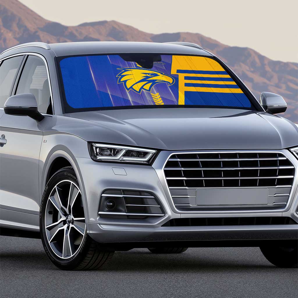 West Coast Eagles Auto Sun Shade Modern Geometric Sports Graphic Style
