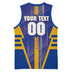 Personalized West Coast Eagles Basketball Jersey Modern Geometric Sports Graphic Style