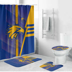 West Coast Eagles Bathroom Set Modern Geometric Sports Graphic Style