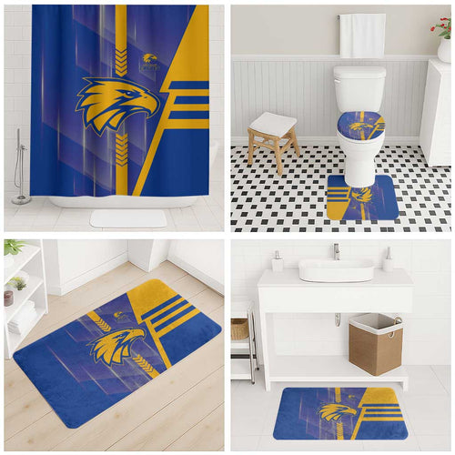 West Coast Eagles Bathroom Set Modern Geometric Sports Graphic Style