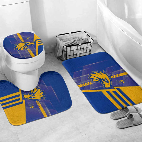 West Coast Eagles Bathroom Set Modern Geometric Sports Graphic Style