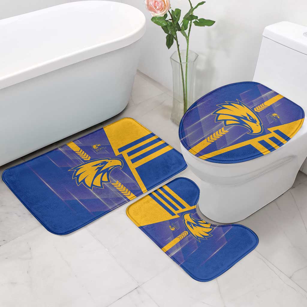 West Coast Eagles Bathroom Set Modern Geometric Sports Graphic Style