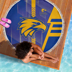 West Coast Eagles Beach Blanket Modern Geometric Sports Graphic Style