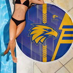 West Coast Eagles Beach Blanket Modern Geometric Sports Graphic Style