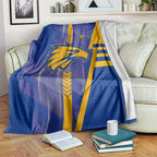 West Coast Eagles Blanket Modern Geometric Sports Graphic Style
