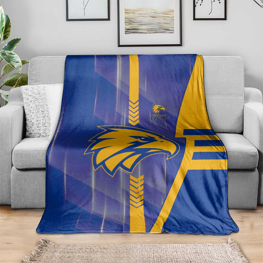 West Coast Eagles Blanket Modern Geometric Sports Graphic Style